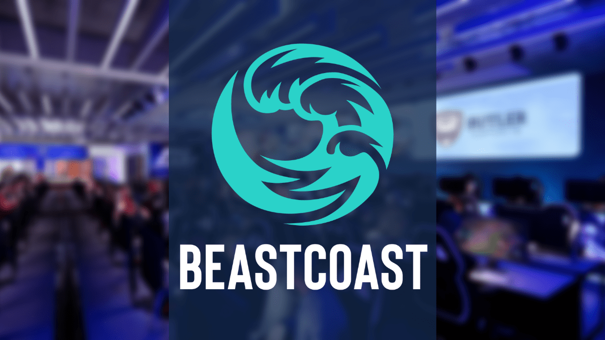 Beast Coast Logo in front of Esports background