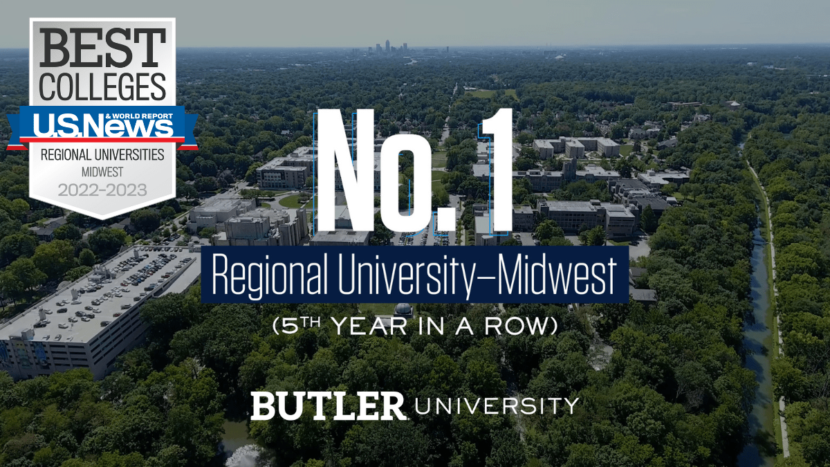 Университет Батлера занимает первое место в списке лучших университетов Среднего Запада США пятый год подряд